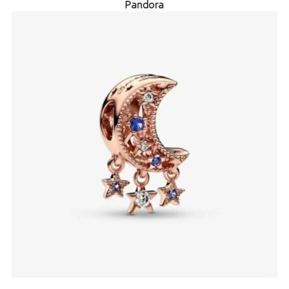 Pandora Star & Crescent Moon Charm